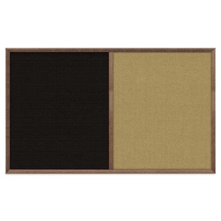 United Visual Products Slim Style Indoor Enclosed Corkboard, 18 UV501SC-BLACK-KEYLIME